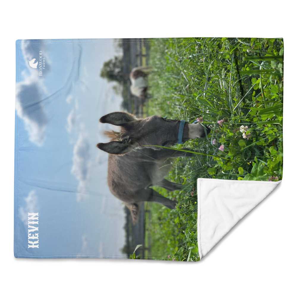 Kevin the Best Mini Donkey Throw Blanket